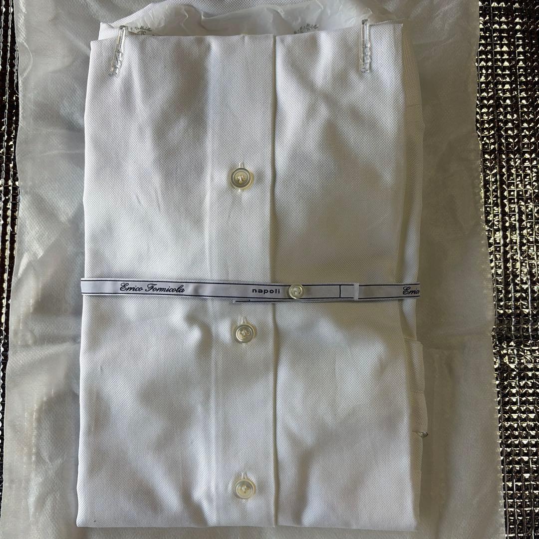 Errico Formicola white button-down shirt — image 4