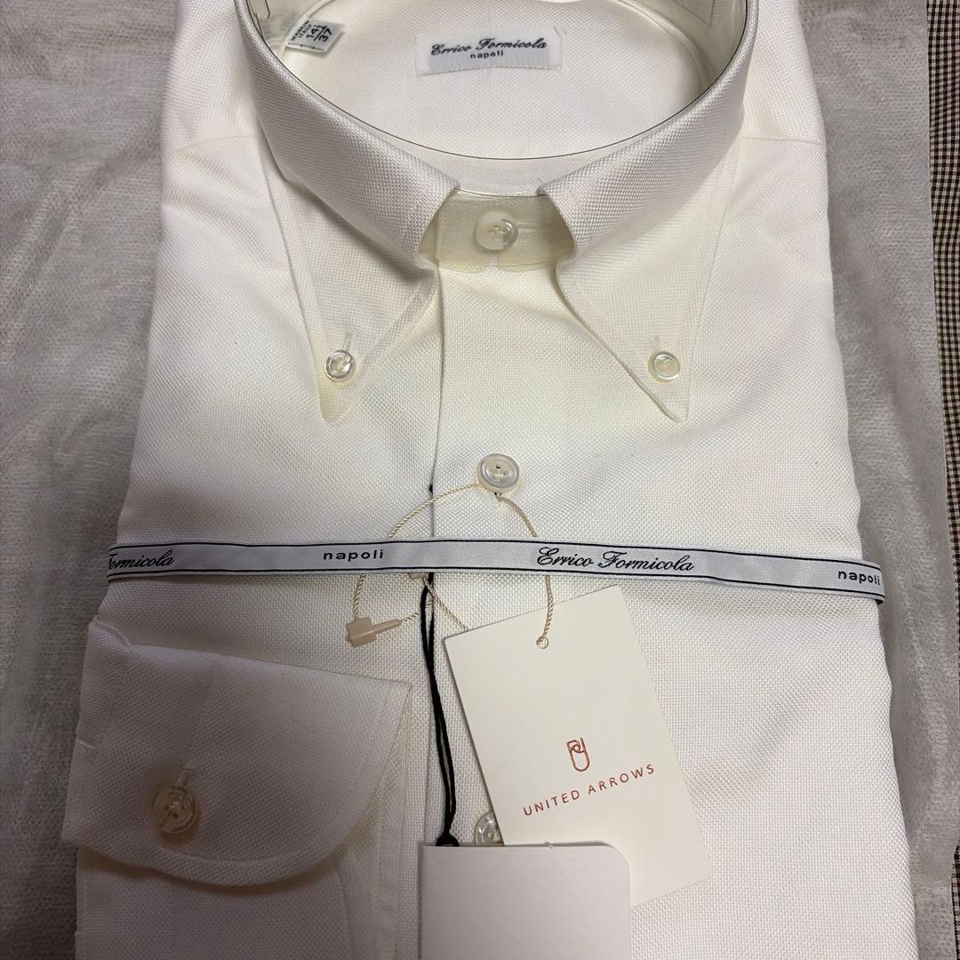 Errico Formicola white button-down shirt — image 5