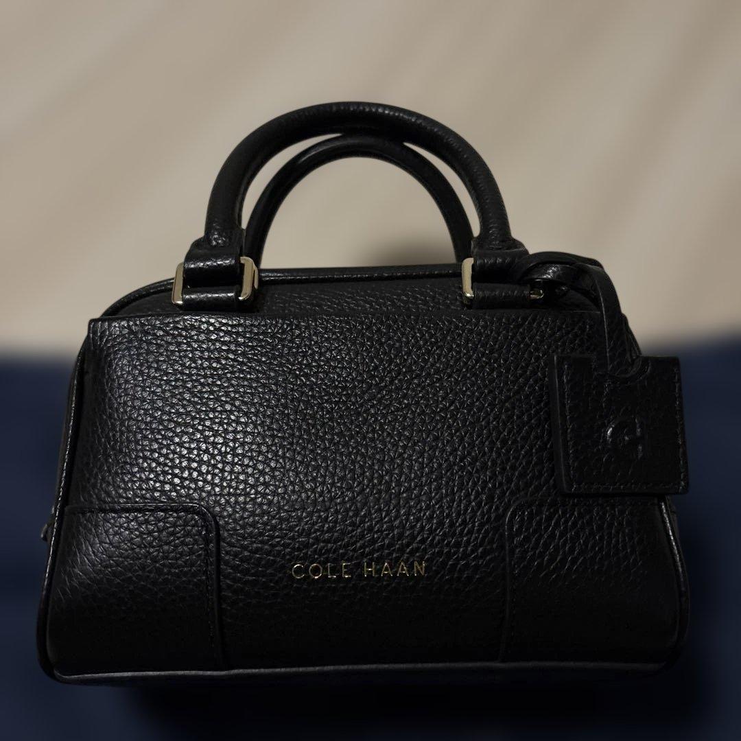 COLE HAAN レザー ハンドバッグ ミニ ブラック — image 2