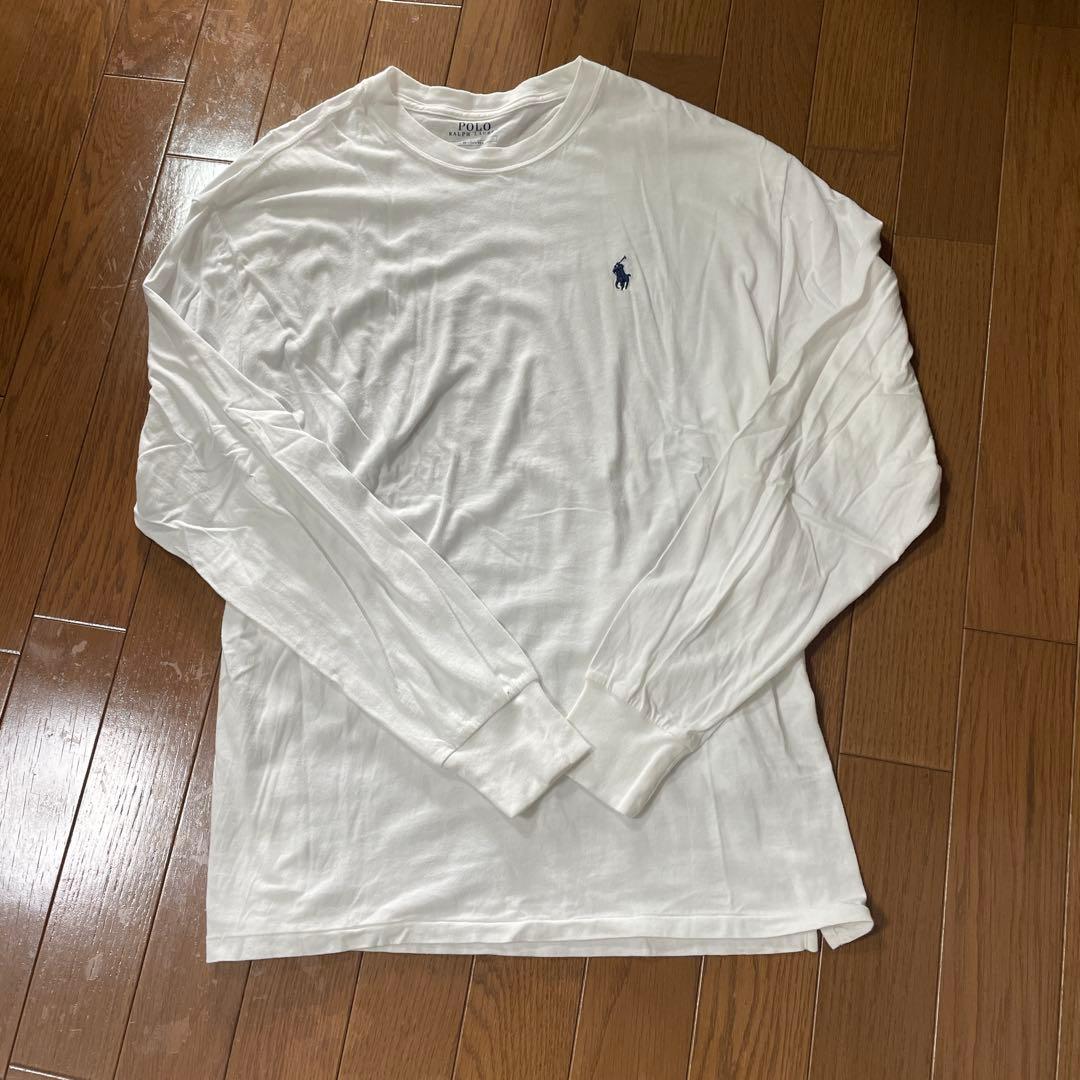 最終お値下げ ポロラルフローレン　白長袖ＴシャツM 薄手 — image 2