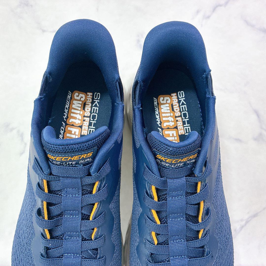 極美品✨Skechers ハンズフリー メモリーフォーム ネイビー 洗濯可 27 — image 3