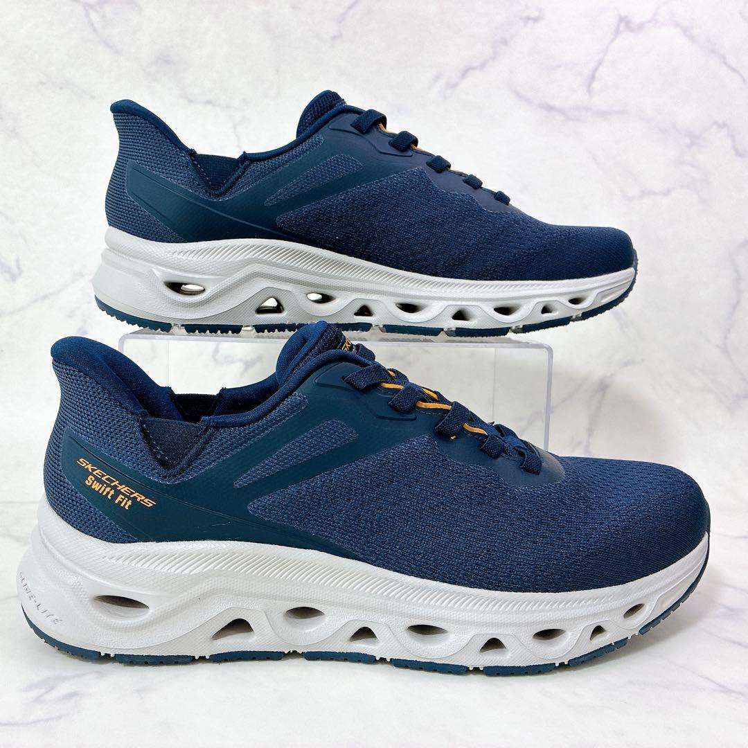 極美品✨Skechers ハンズフリー メモリーフォーム ネイビー 洗濯可 27 — image 4