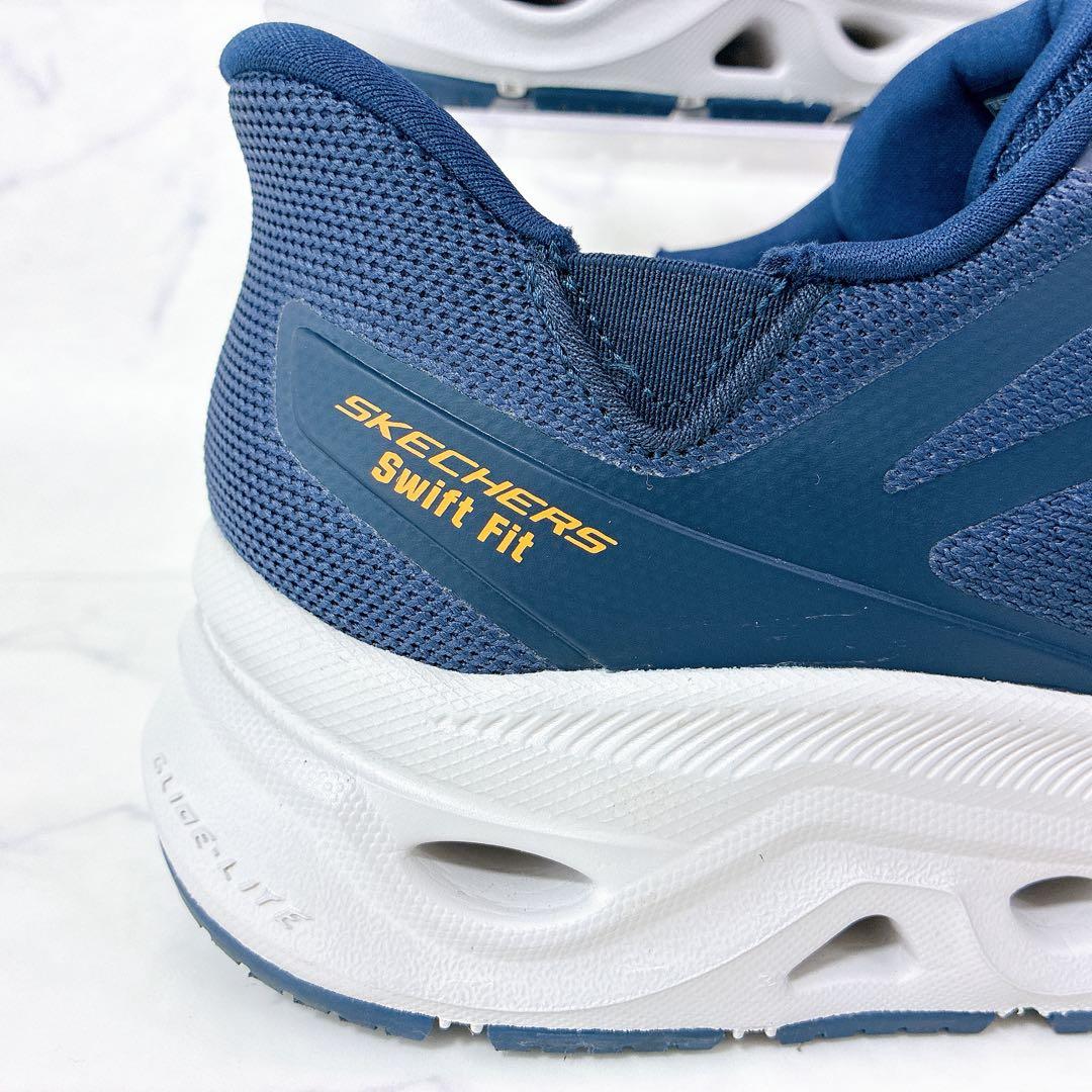 極美品✨Skechers ハンズフリー メモリーフォーム ネイビー 洗濯可 27 — image 5