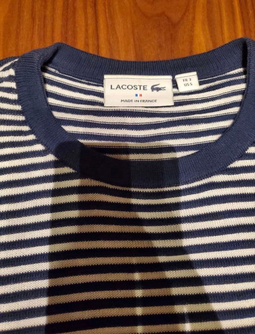 LACOSTE ストライプニットセーター — image 2