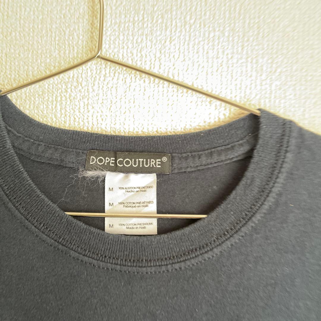 古着DOPE ロゴプリント ブラック Tシャツ — image 4