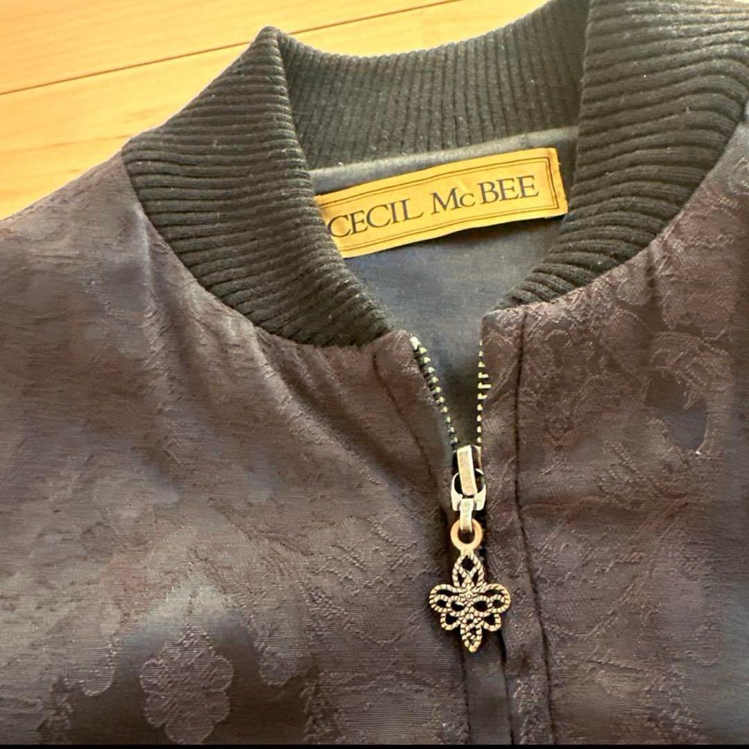 CECIL Mc BEE 刺繍 ブルゾン Mサイズ ブラック 黒 — image 4