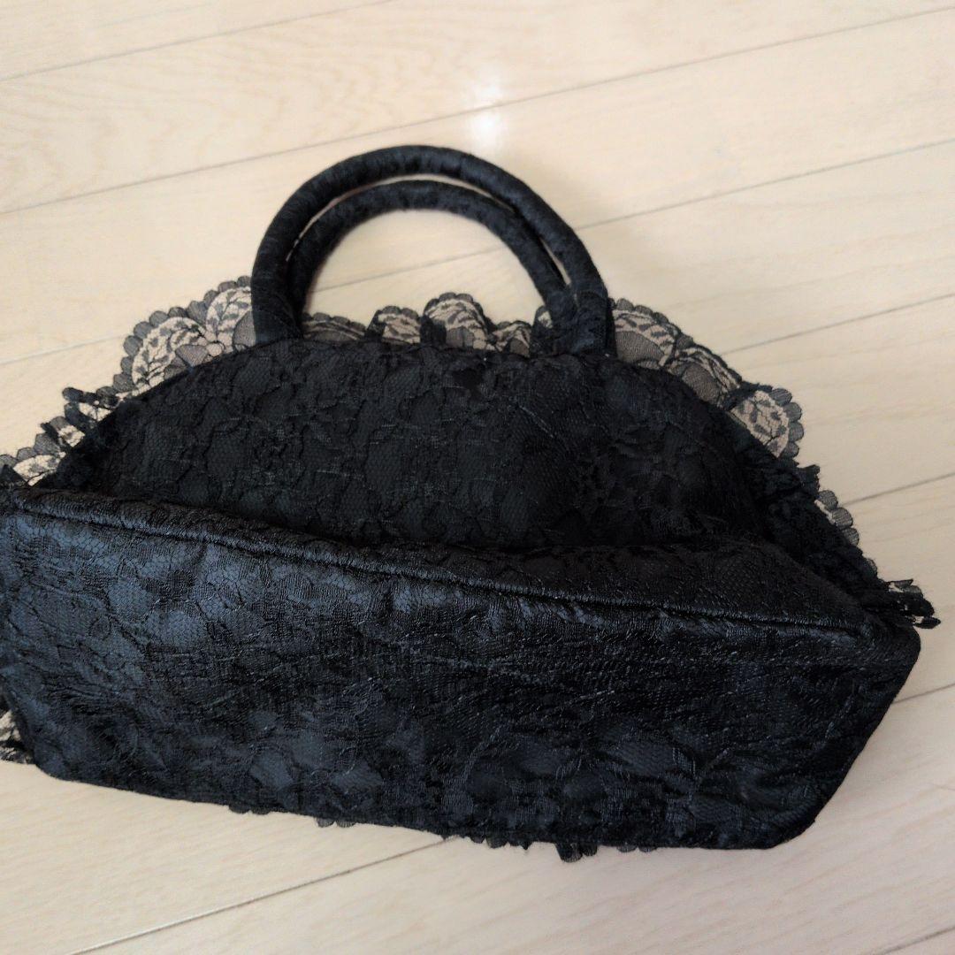 ブラックレースハンドバッグ — image 2