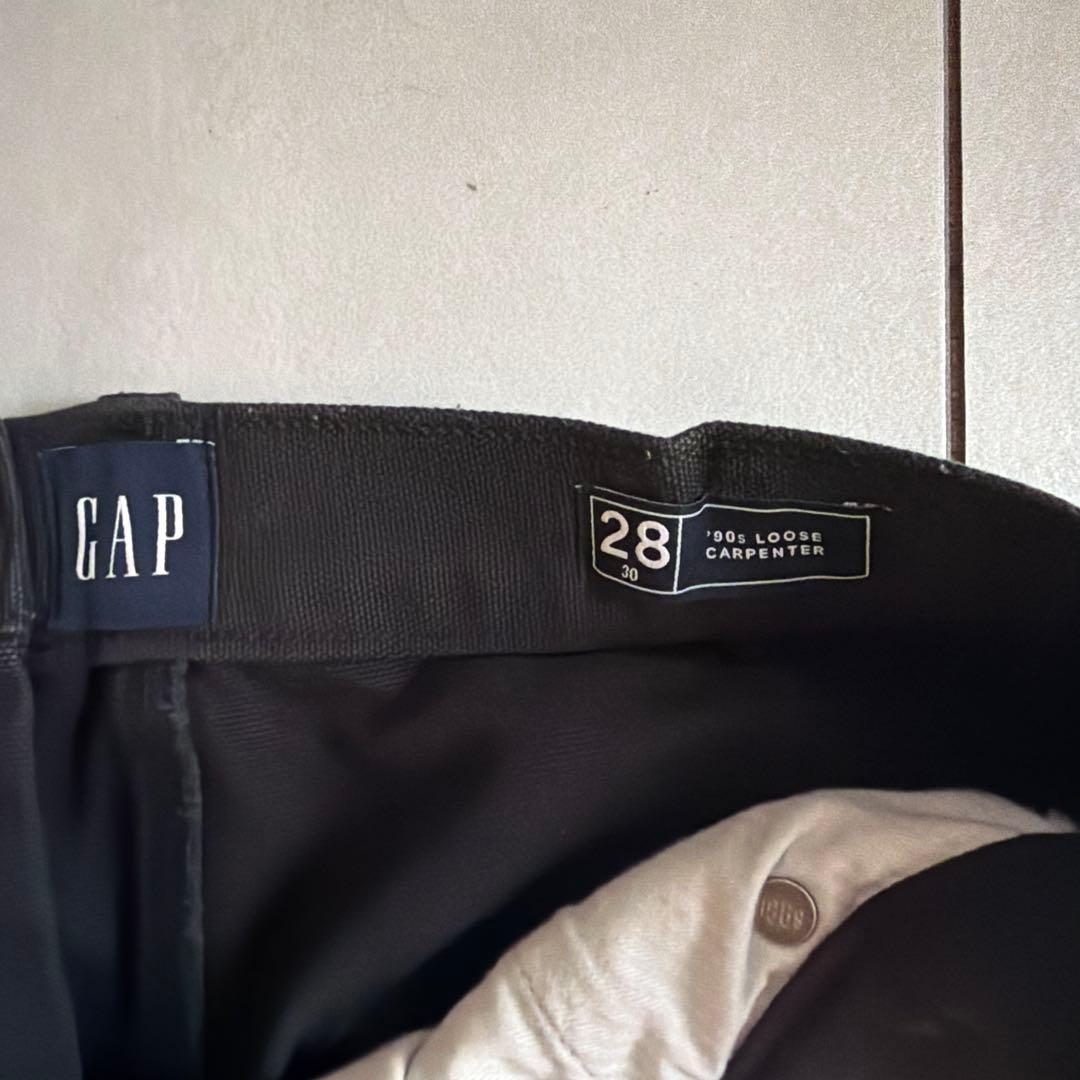 GAP ダブルニー　Carpenter Pants 黒W28L30 — image 3