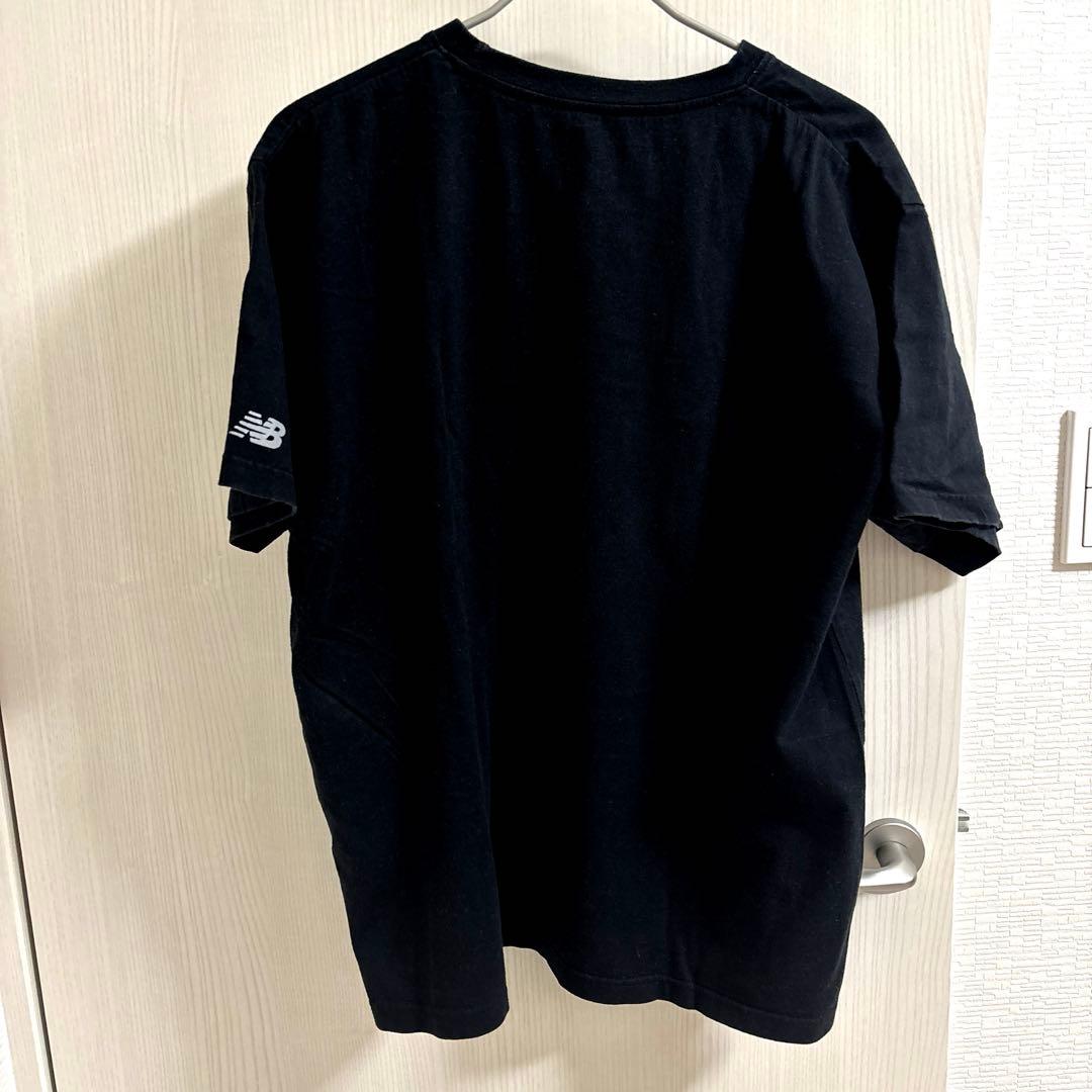 New Balance ニューバランス Tシャツ ブラック ゴールドロゴ L — image 2