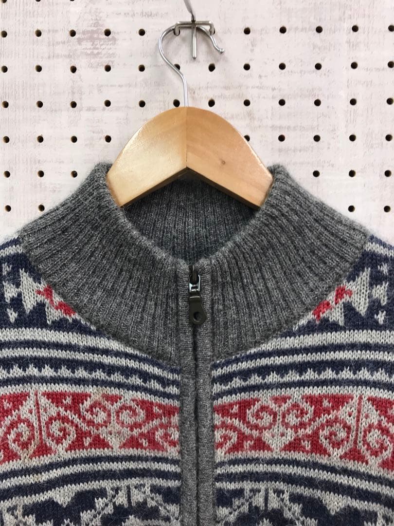 IFER knitwear ペルー製 コンドル柄 ジャガード ニットジャケット — image 3