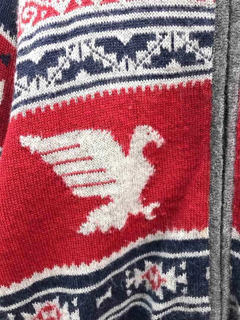 IFER knitwear ペルー製 コンドル柄 ジャガード ニットジャケット — image 5