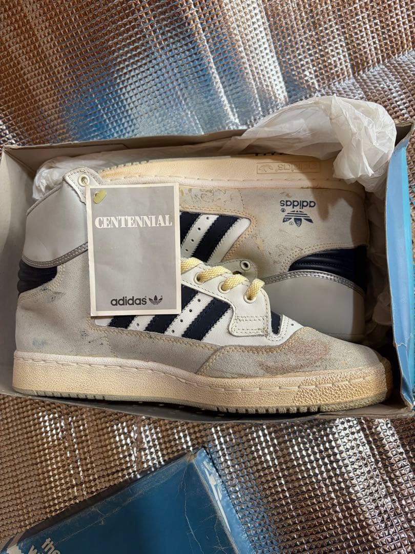 adidas CENTENNIAL 白・紺 未使用デッドストック 元箱付き — image 2