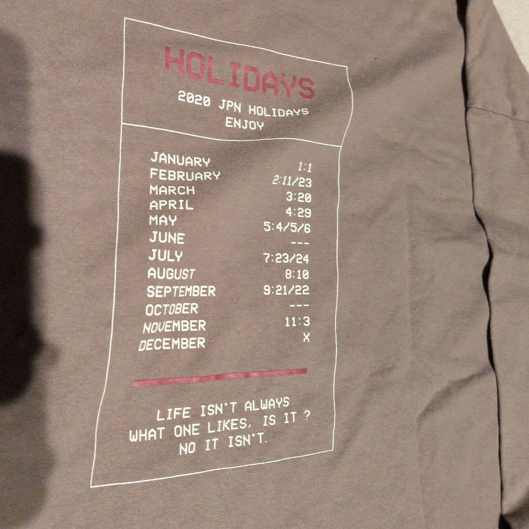 2020 JPN HOLIDAYS 長袖Tシャツ ブラウン — image 2