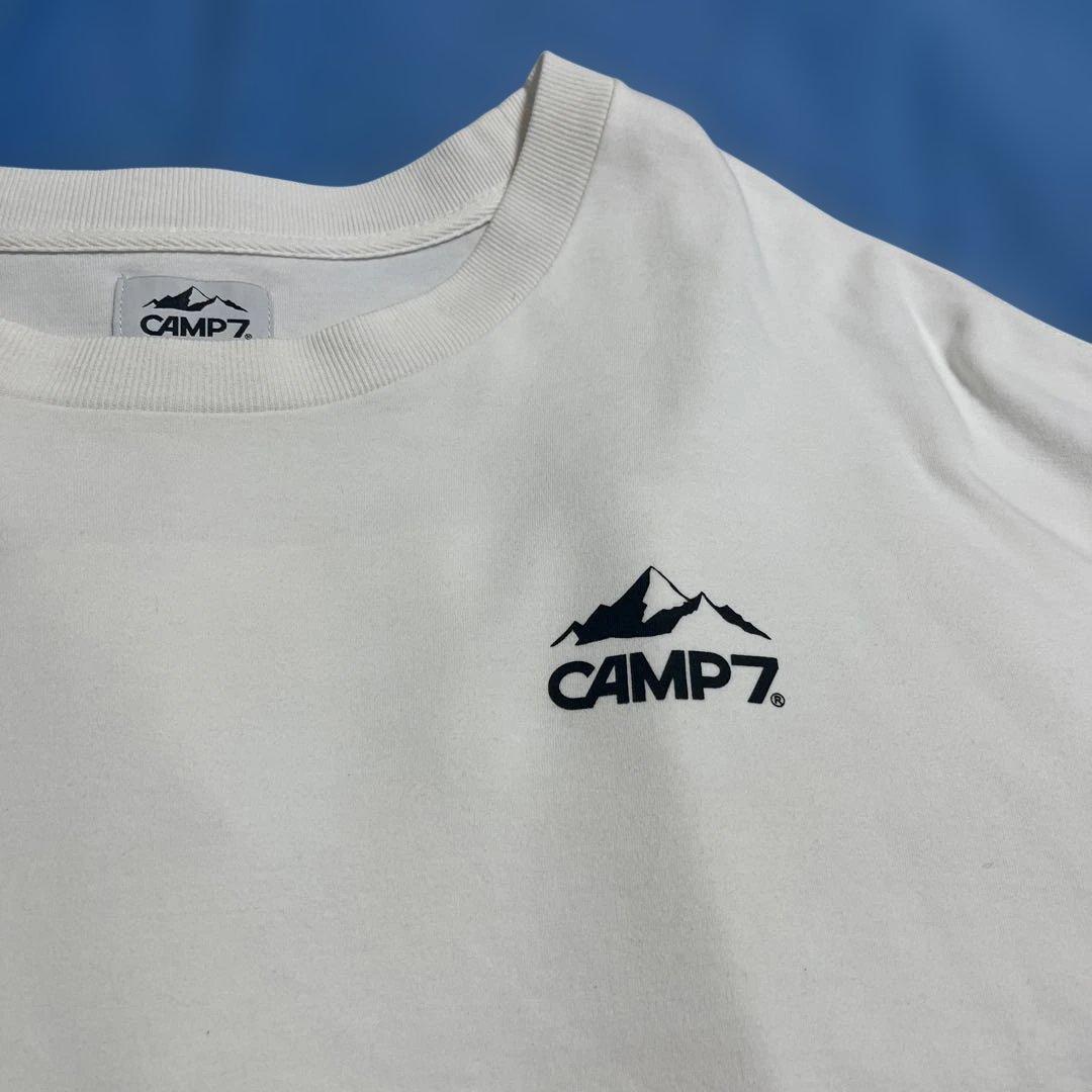 CAMP7 オーバーサイズ エンボス加工 Tシャツ ホワイト — image 2