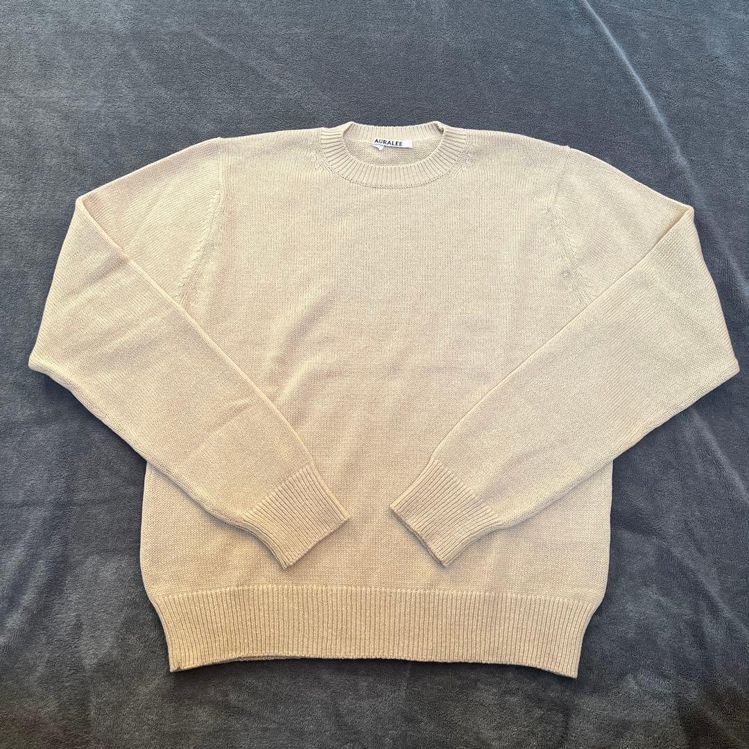 AURALEE LIGHT CASHMERE KNIT PULLOVER 5 — image 3