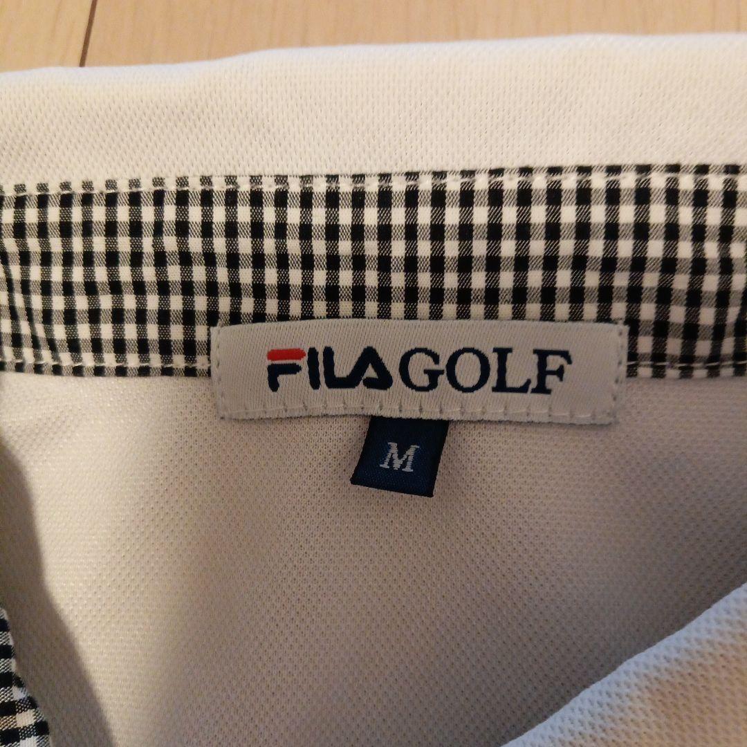 美品FILA GOLF ポロシャツ ホワイト レディースМ1247番 — image 4