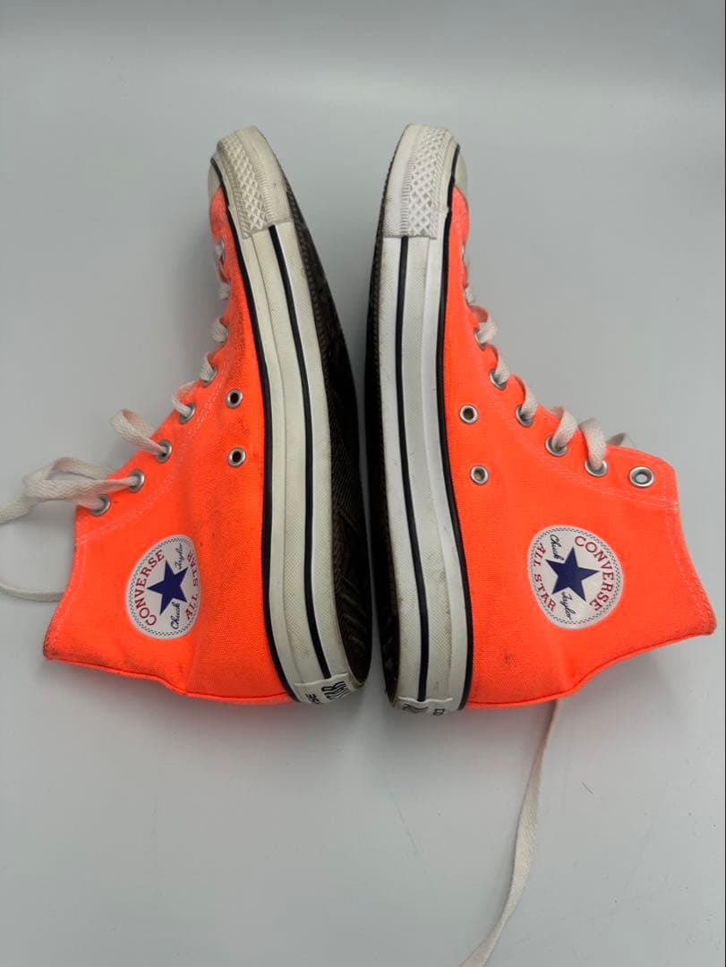 CONVERSE ALL STAR ハイカット 蛍光オレンジ スニーカー — image 2