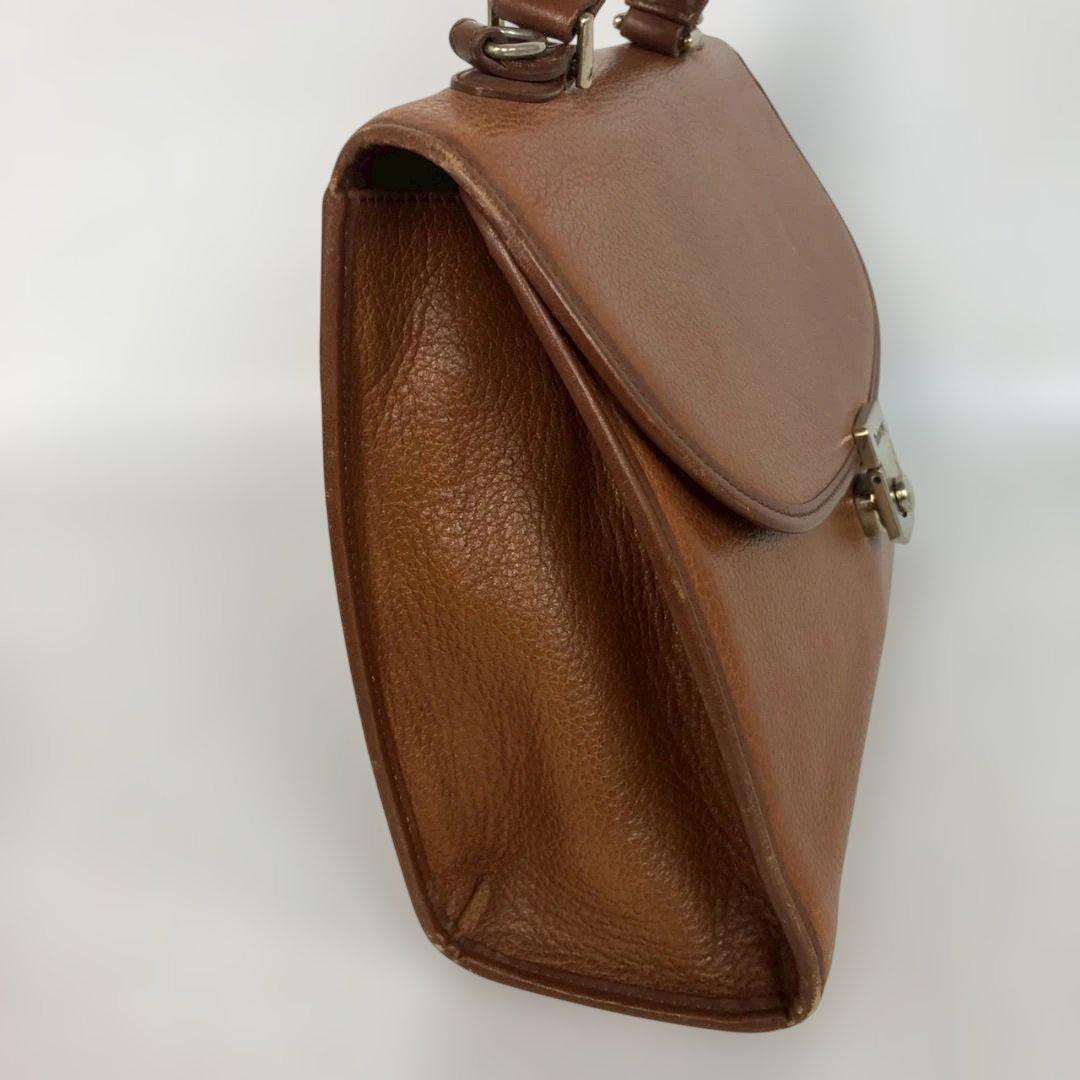 Burberrys バーバリーズ ハンドバッグ ブラウン レザー 茶 シルバー — image 3
