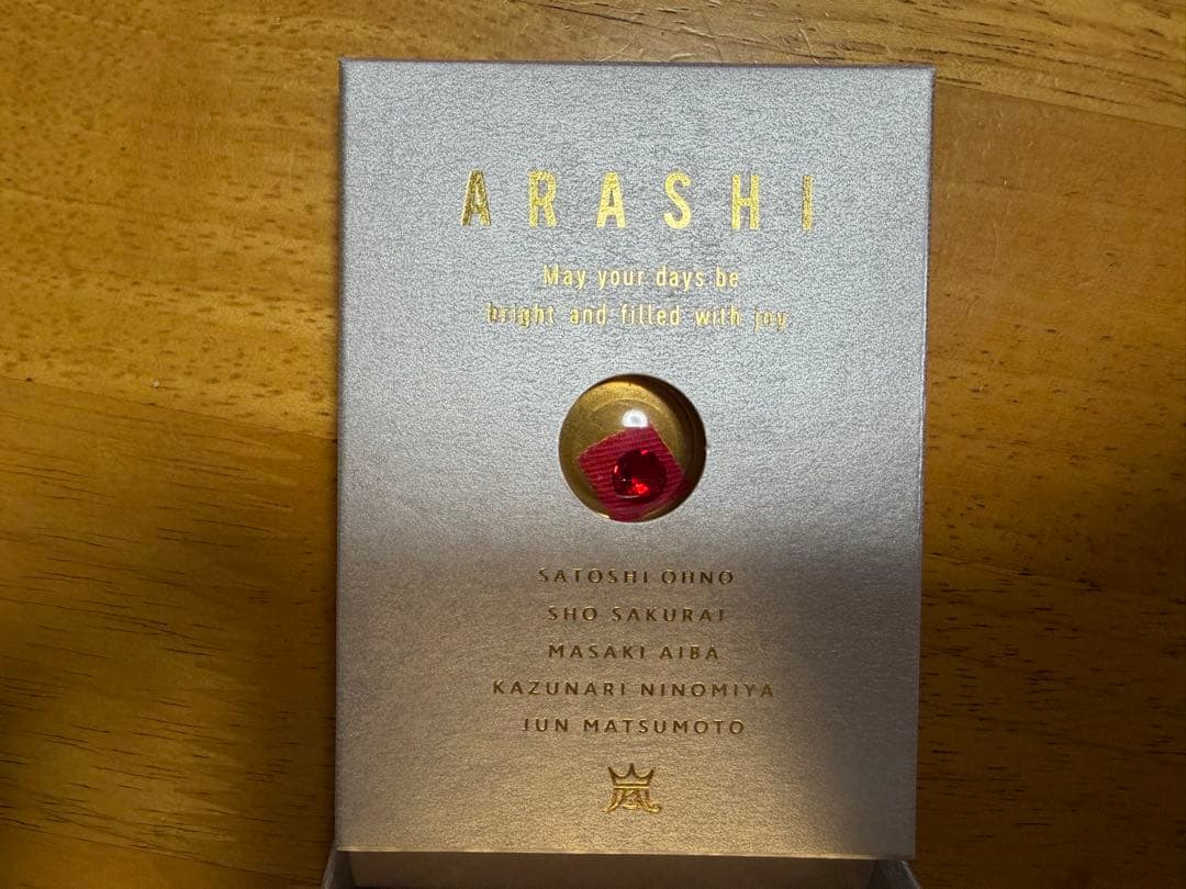 ARASHI 5x20 記念品　スワロフスキー　会員証　銀テープ③ — image 3