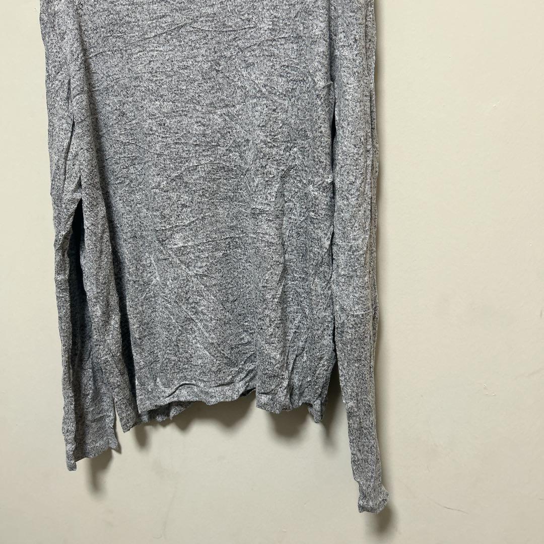 Cozy Top 【L】長袖 グレー ロンT 秋冬 — image 4