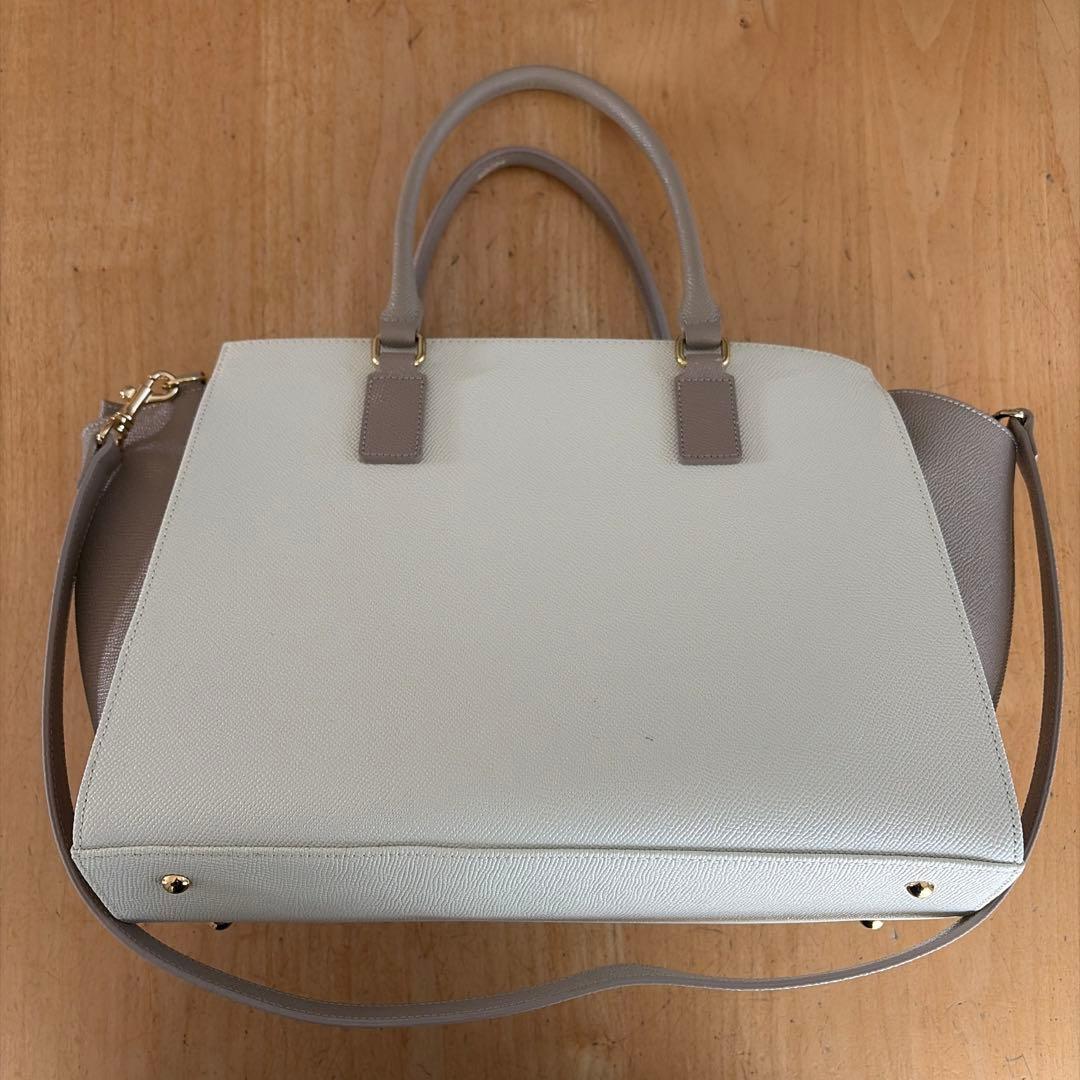 サマンサタバサ ハンドバッグ ショルダーバッグ 2way グレージュ — image 2