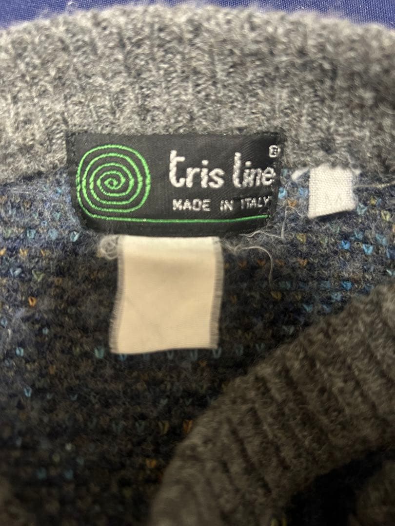 【Tris Line イタリア製 総柄ニット セーター】 — image 2