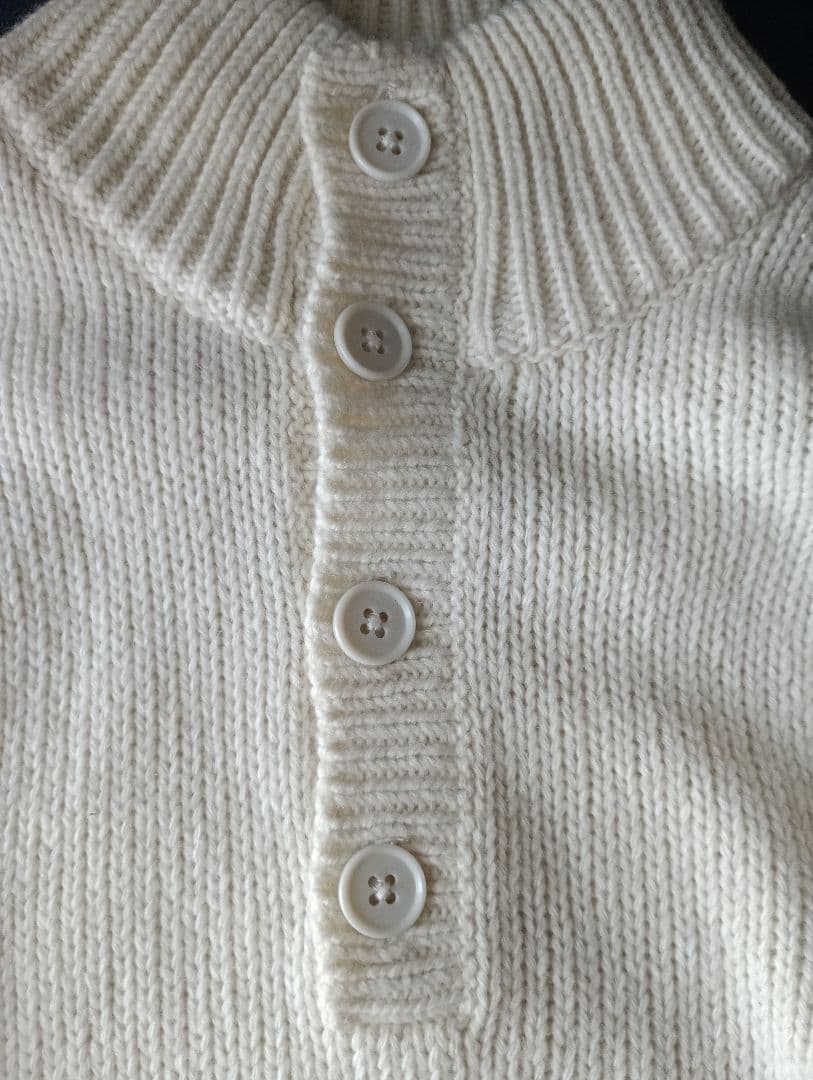 90s OLD UNIQLO オールドユニクロ ケーブルニット セーター 生成り — image 3