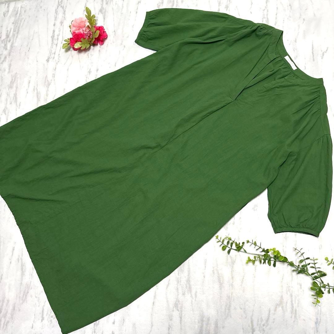 美品 chocol raffine robe◇コットンワンピース F グリーン — image 2