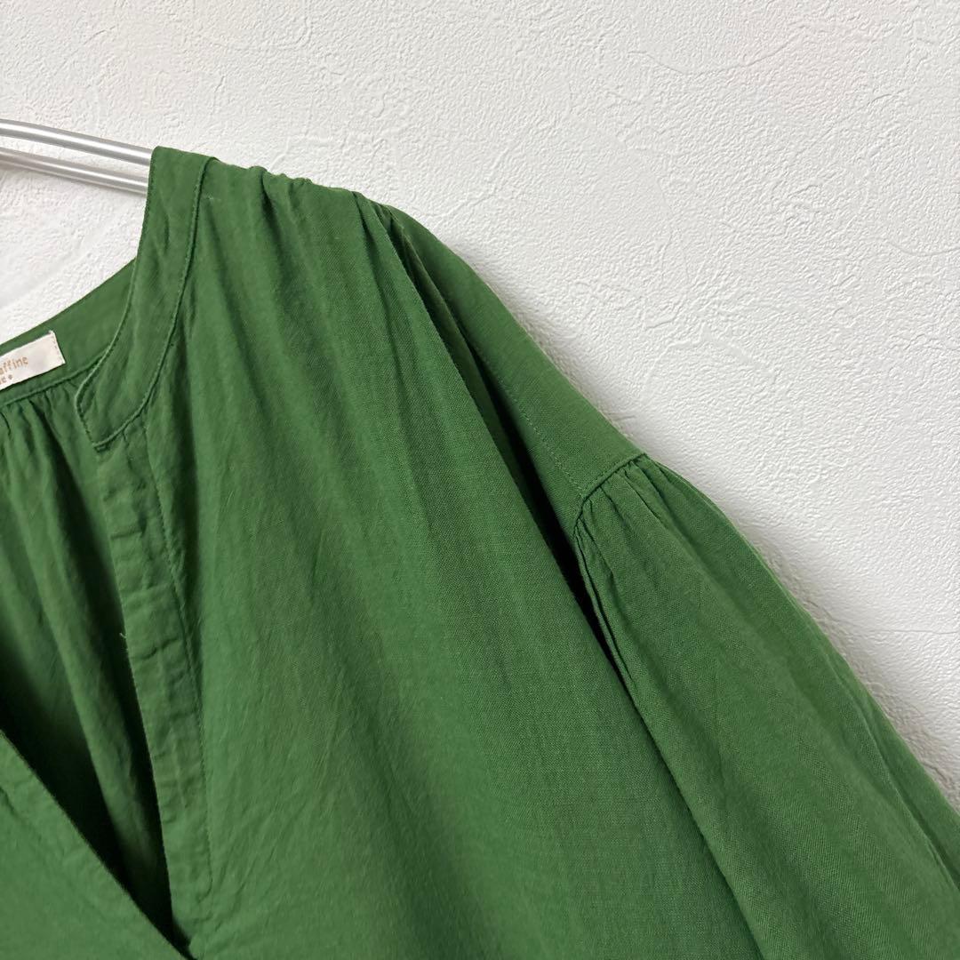 美品 chocol raffine robe◇コットンワンピース F グリーン — image 5