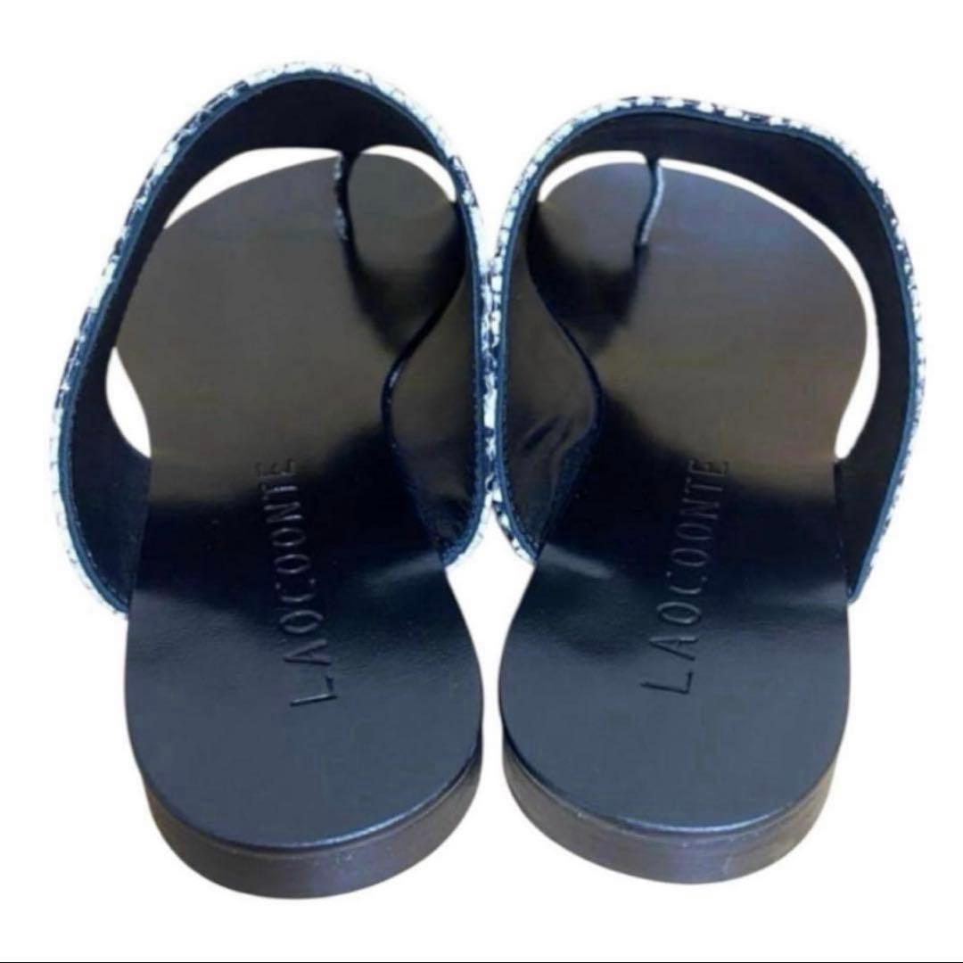 未使用＊LAOCOONTE ラオコンテ　パイソンサンダル　フラットサンダル　35 — image 4