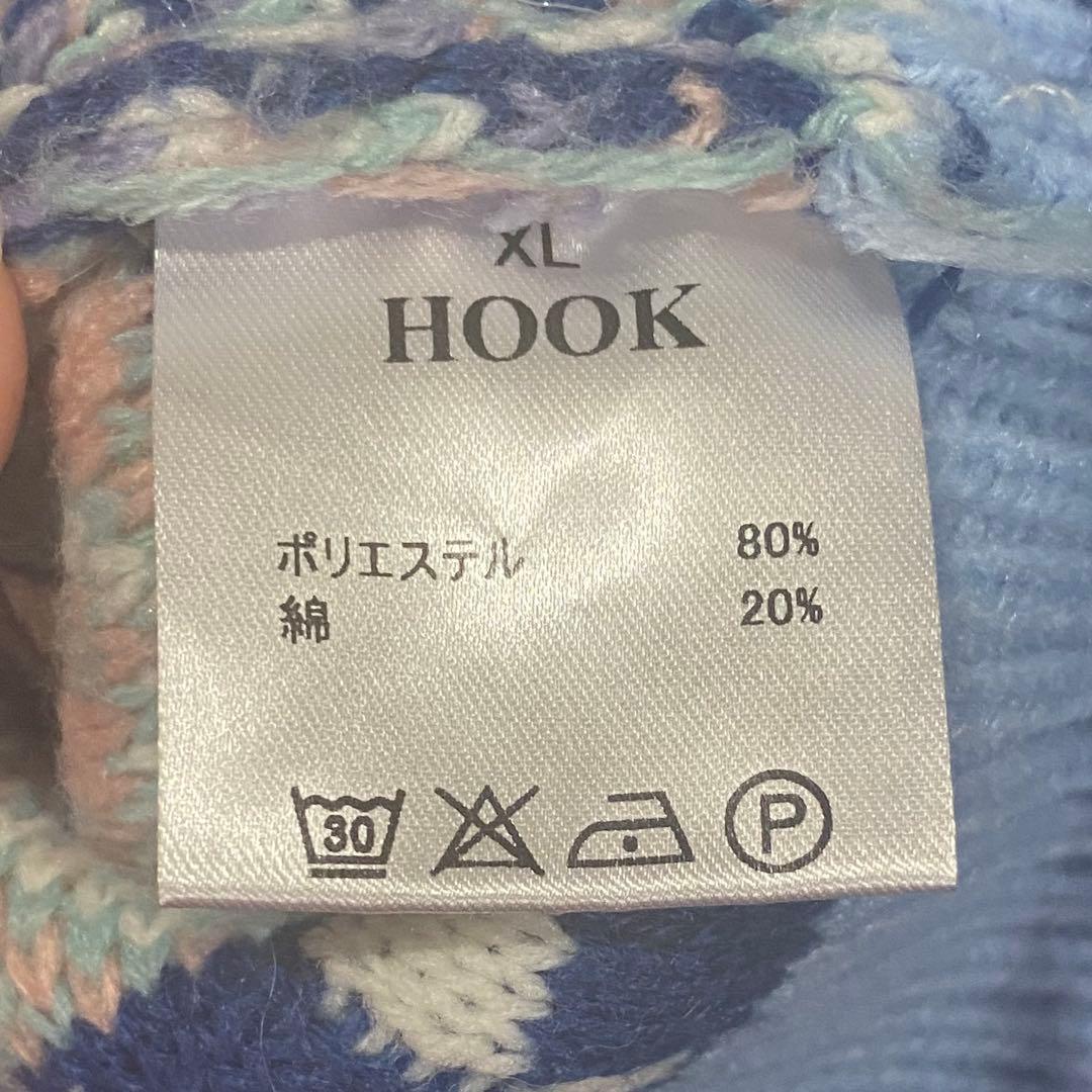 HOOKパッチワーク柄 長袖ニット セーター — image 5