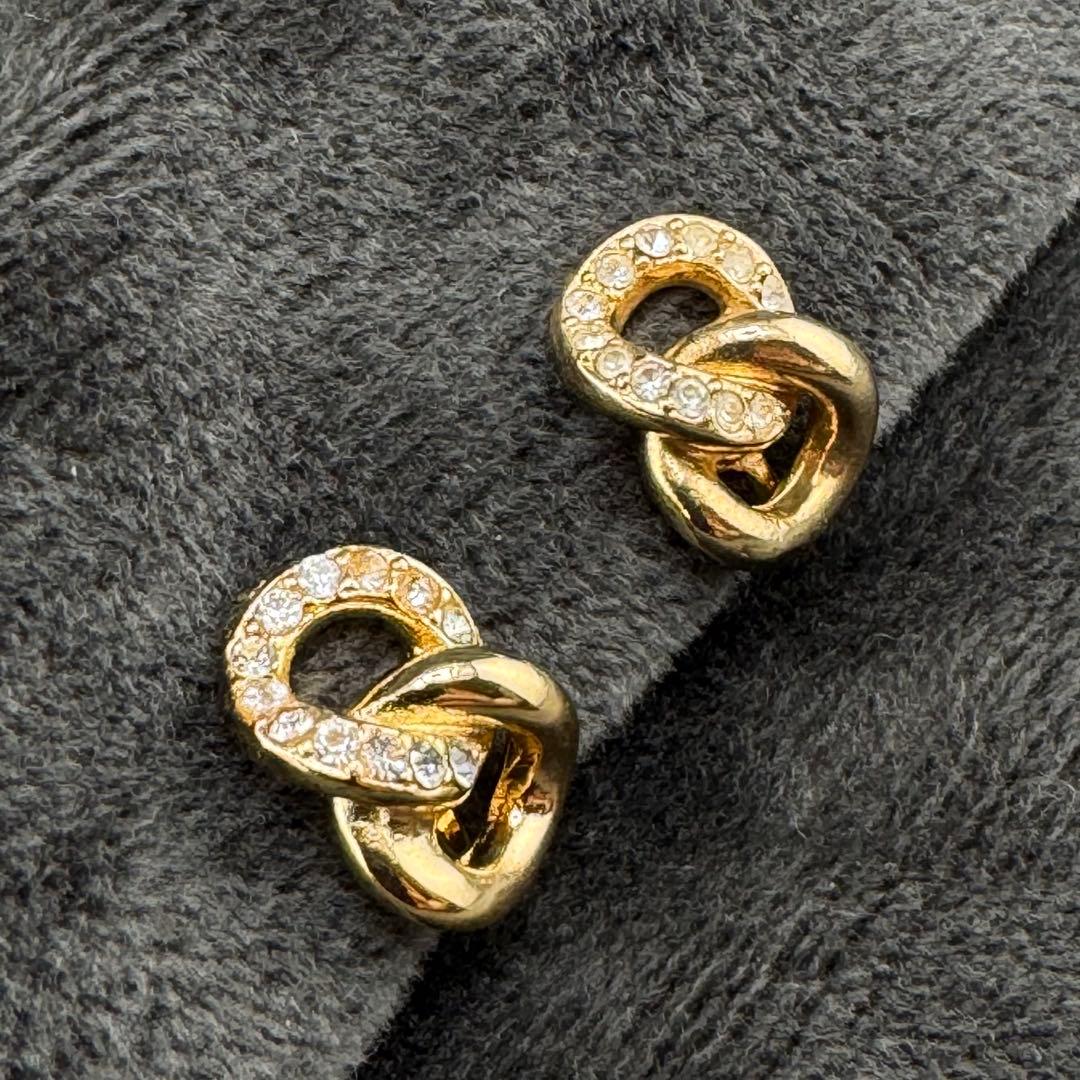 GERMANY刻印　クリスチャンディオール 　ビジュー クリップ式 イヤリング — image 3