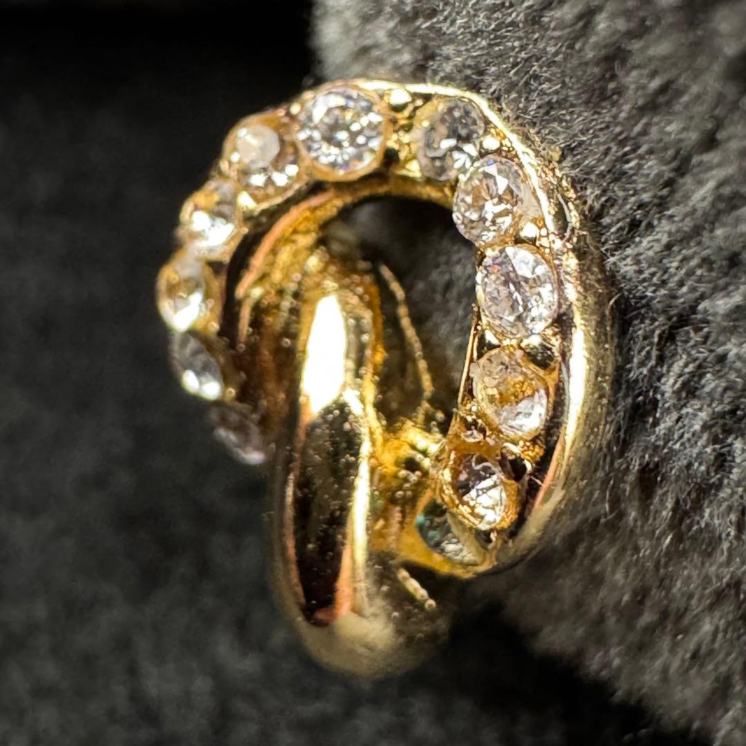GERMANY刻印　クリスチャンディオール 　ビジュー クリップ式 イヤリング — image 5