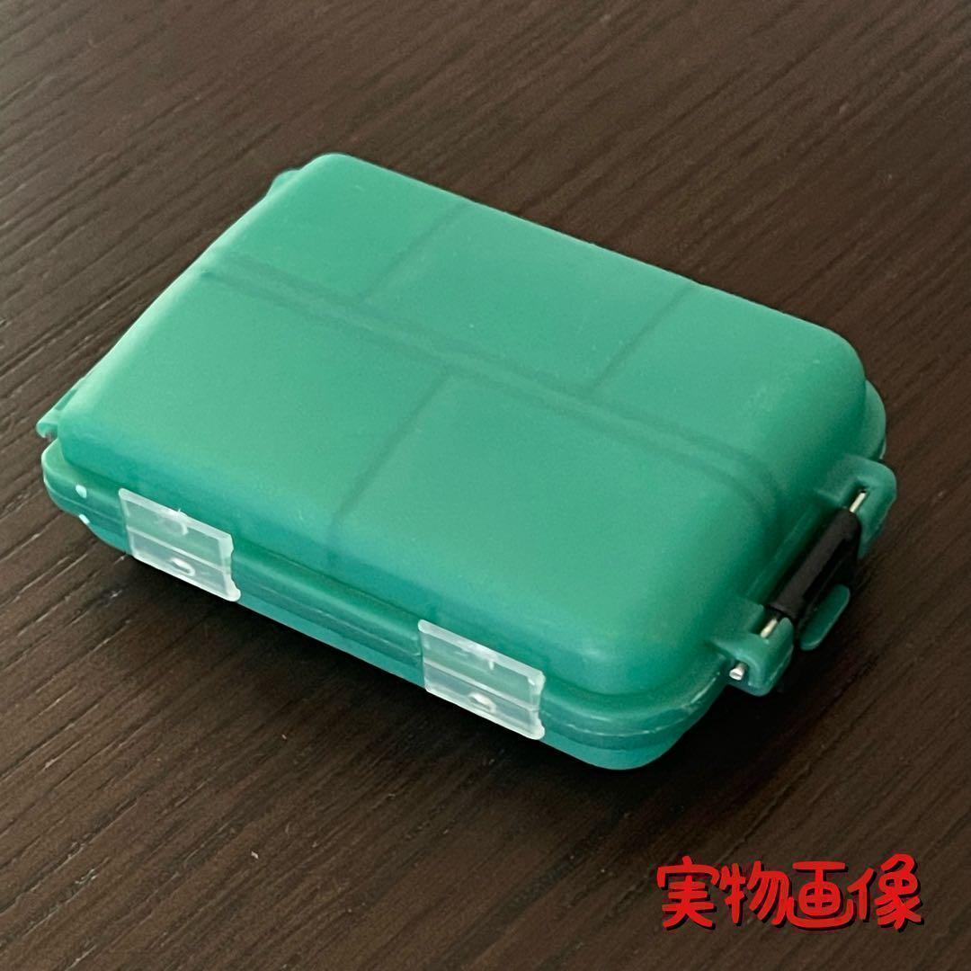 釣り用 マルチケース 2個セット グリーン 小物収納 針 スナップ シンカー — image 3