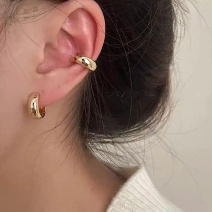 イヤリング ノンホールピアス ゴールド イヤーカフ シンプル 大人 アクセサリー — image 3
