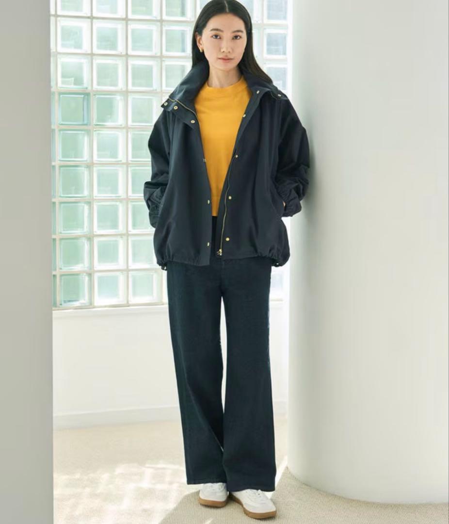 【UNFILO DENIM】撥水ストレッチ ワイドストレートデニム　S — image 2