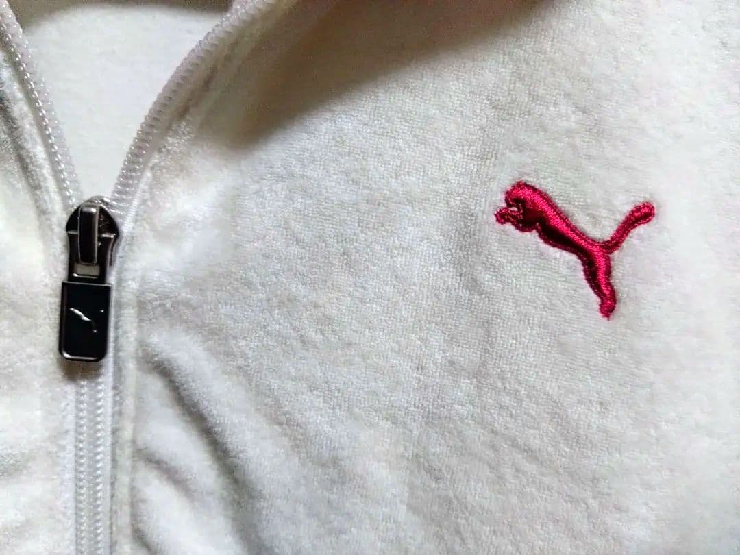 PUMA タオル地白パーカー　Mサイズ — image 2