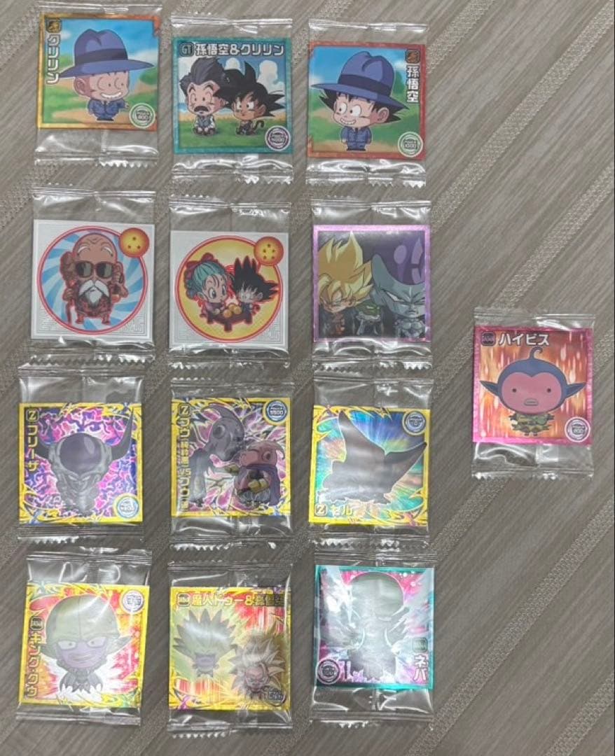 ドラゴンボール　超戦士シール　ウエハース超16 ベジータ　孫悟飯　10thR — image 2