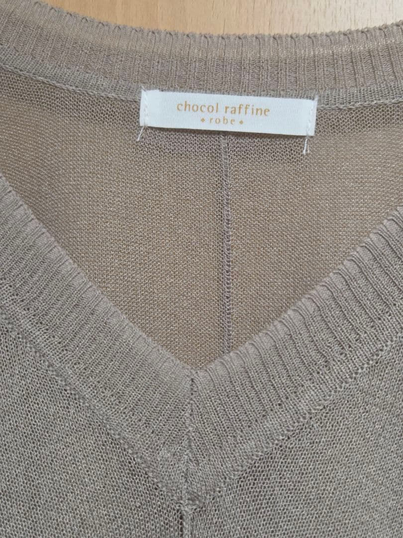 【chocol raffine robe】 Vネック ニットベスト フリーサイズ — image 2