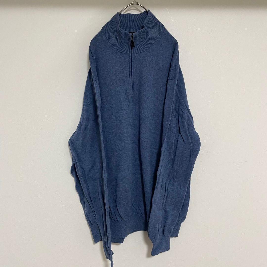 YAP39【US輸入】JOS. A. BANK　セーター【メンズXL】薄手　薄青 — image 2