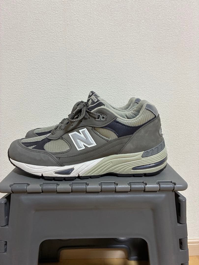 美品　ニューバランス991 英国製　グレー/ネイビー — image 2