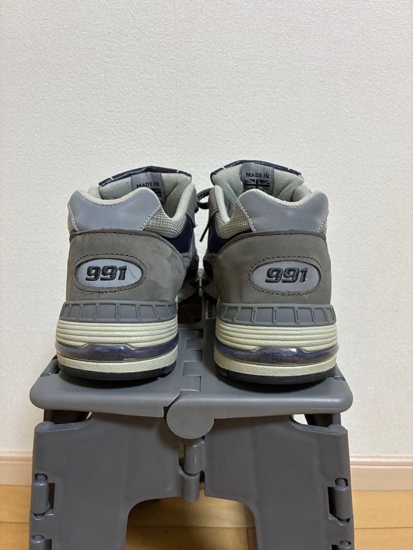 美品　ニューバランス991 英国製　グレー/ネイビー — image 3