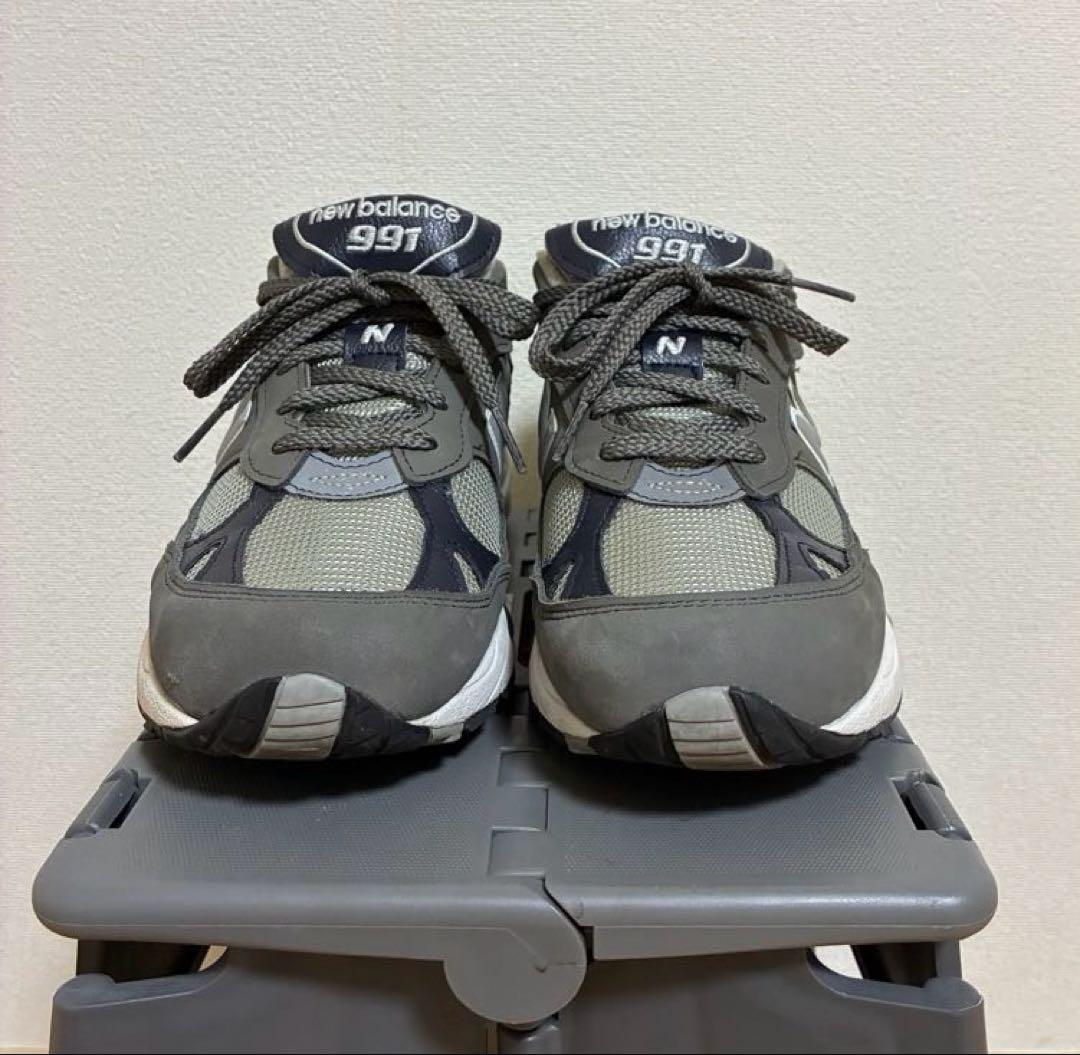 美品　ニューバランス991 英国製　グレー/ネイビー — image 5