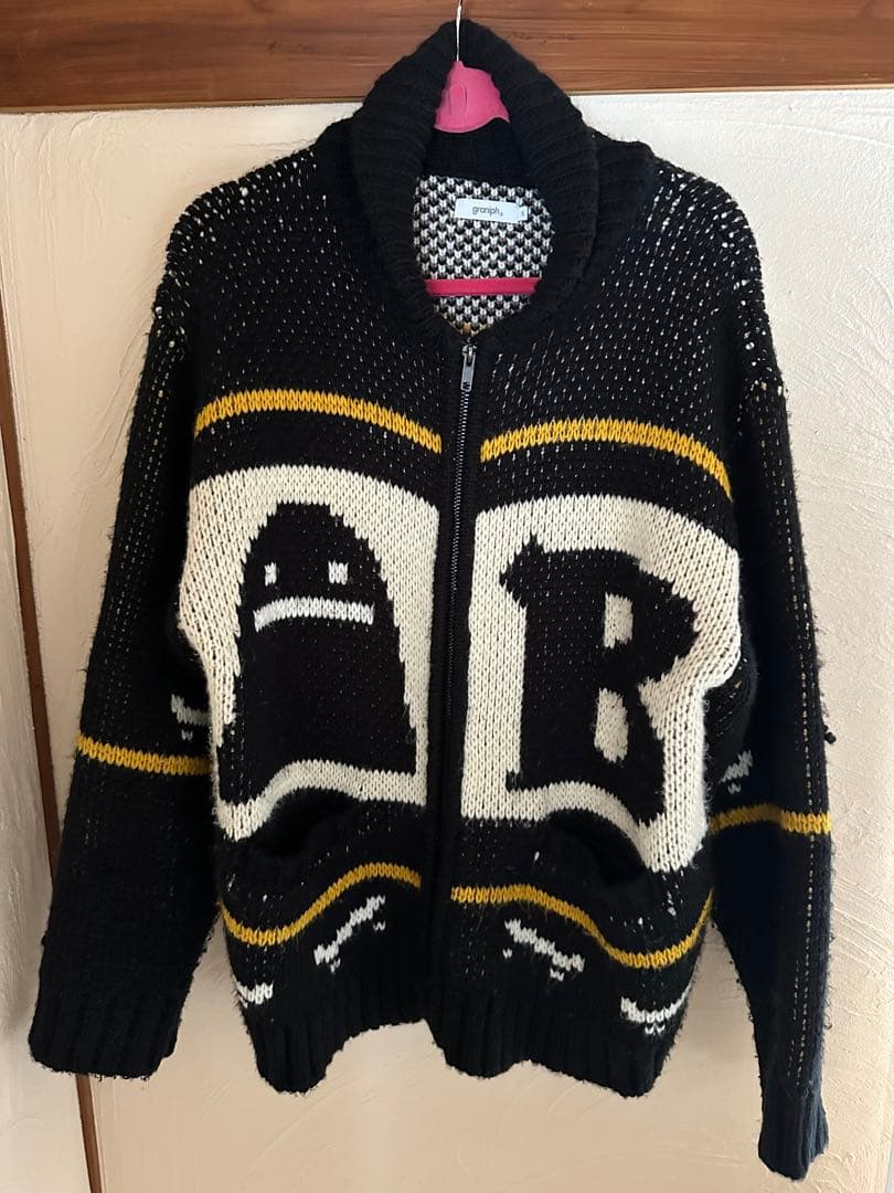 graniph ニット ジップアップ カーディガン Sサイズ — image 2