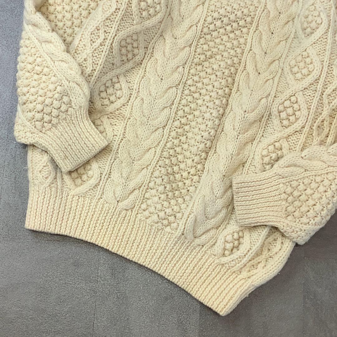 90‘s fisherman Knit ポプコーン ニット 生成り — image 3