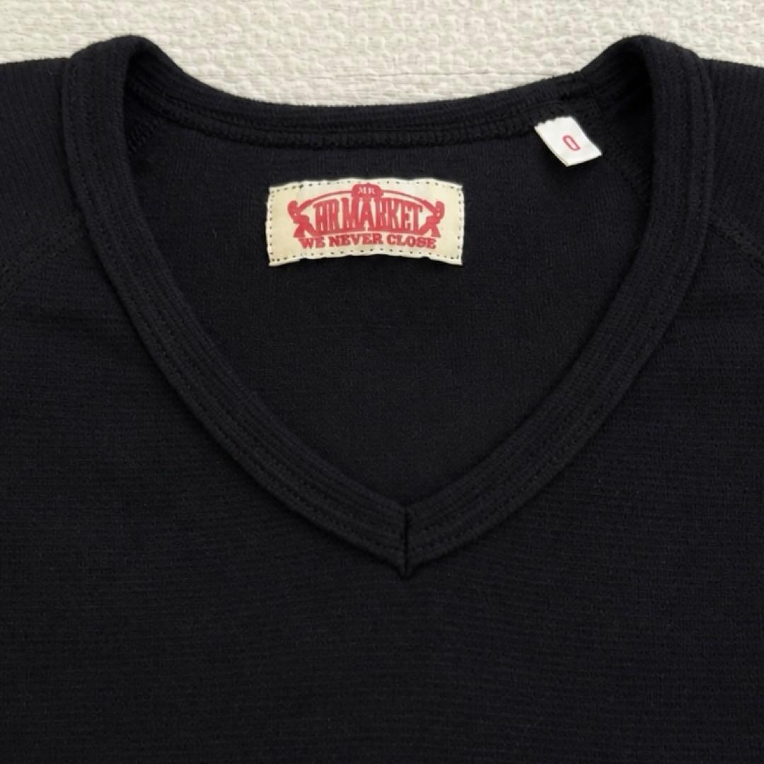【美品】ハリウッドランチマーケット　七分袖　ストレッチフライスTシャツ　サイズ0 — image 3