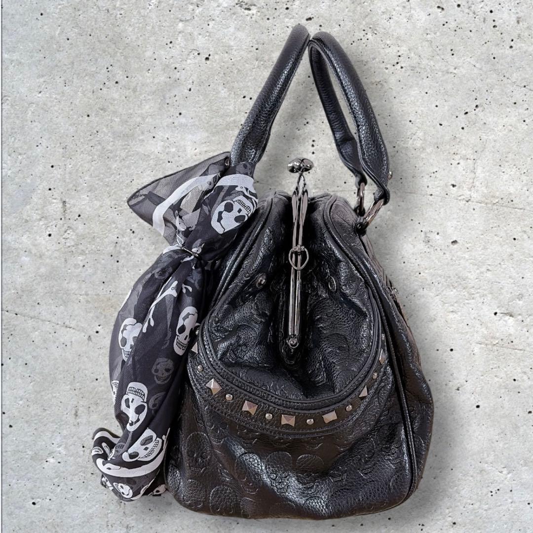【新品タグ付き】BLACK JACKALL CROWN 2way がま口バッグ — image 2