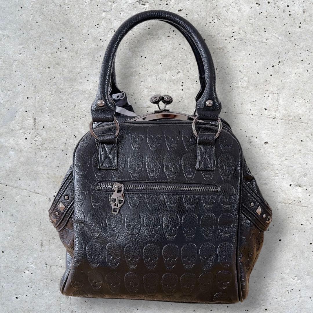 【新品タグ付き】BLACK JACKALL CROWN 2way がま口バッグ — image 3