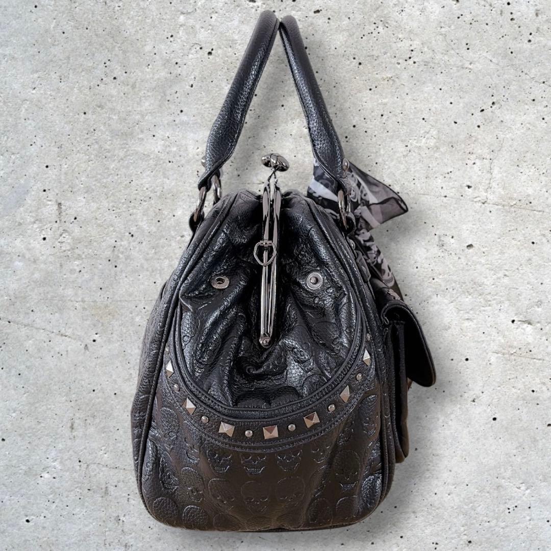 【新品タグ付き】BLACK JACKALL CROWN 2way がま口バッグ — image 4