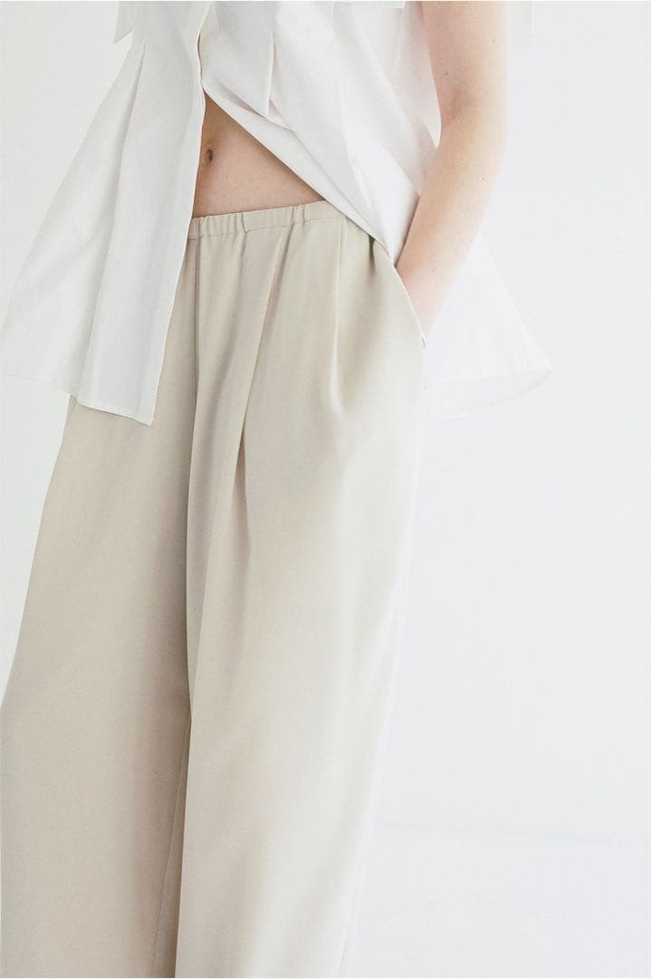 CLANE DRAWSTRING LOOSE TUCK PANTS — image 4